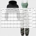 thumbnail image 3 of KPOPLK Girls Cute Clothes 3 Piece Cropped Hoodie + Knit Top + Camo Pant Winter Spring Outfits for Teen Girls,Size 8-9 Years, 3 of 8