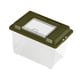 thumbnail image 4 of Tanque de baño para tortugas Caja de cría de anfibios Hábitat para es Caja de alimentación de alimentos verde, 4 of 8