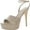 Light Natural, variant on GUESS Womens Beige 2" Platform Patent Ankle Strap Tabye Square Toe Stiletto Buckle Dress Heeled Sandal 11 M