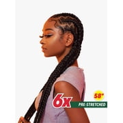 Sensationnel Braids African Collection 6X X-Pression Pre-Stretched Braid 58 (1-PACK, 2)