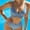 Sky Blue, variant on Naittoop Womens High Waisted Bikini Set Two Piece Swimsuits V Neck Push Up Bathing Suit Belly Control Cutout Sexy Swimwear
