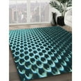 thumbnail image 3 of Ahgly Company Machine Washable Indoor Rectangle Transitional Deep Teal Green Area Rugs, 2' x 3', 3 of 7
