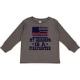 thumbnail image 3 of Inktastic Firefighter Grandpa Fireman Flag Boys or Girls Long Sleeve Toddler T-Shirt, 3 of 5