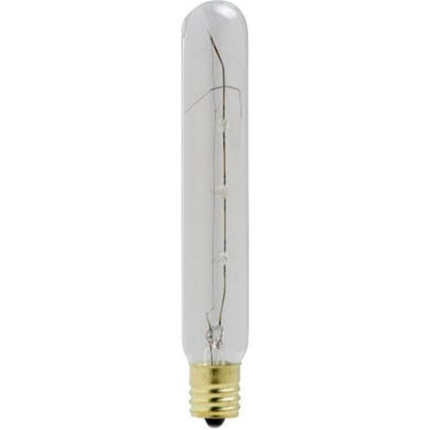 70943 40 Watts T6.5 Clear Tubular Exit Sign Light Bulb, Pack Of 6 