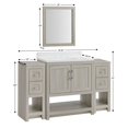 thumbnail image 5 of Linon Blakely Sandstone 31" Vanity Mirror and 2 Floor Cabinet Set, 5 of 6