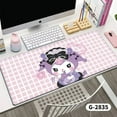 Kuromie Mouse Pad Sanrio Cute Anime Cartoon Pink Melody Large Gamer