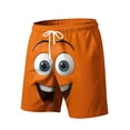 thumbnail image 5 of Mens Swim Trunks Board Shorts Funny Cartoon Face Print Swimming Trunks Quick Dry Beach Shorts Casual Summer Short, 5 of 5