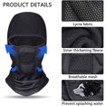 thumbnail image 3 of Balaclava Face Cover, Mens Motorcycle Balaclava, Neck Face Mask Windproof Fleece Fabric Winter Motorbike Skiing Scooter Hiking Cycling Universal Size, 3 of 5