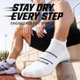 thumbnail image 6 of Mqamex Athletic Ankle Socks Mens, Cushioned Cotton Short Socks,6 Pairs Sizes 6-13, 6 of 8