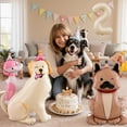 thumbnail image 4 of Yanonmyfd 7pcs Dog Balloon Set – Dog 2nd Birthday Decorations Cute Puppy Foil Mylar Animal Balloons with Number 2 for Dog Themed Birthday Party Baby Shower,Number 3, 4 of 12
