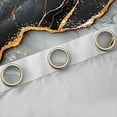thumbnail image 4 of Manfei Modern Marble Stone Black Out Curtains for Adult, Abstract Artwork Curtains Pack of 2 (42x63 Each), Black Gold Marbling Bedroom Curtains, Window Curtains Home Decor, 4 of 6