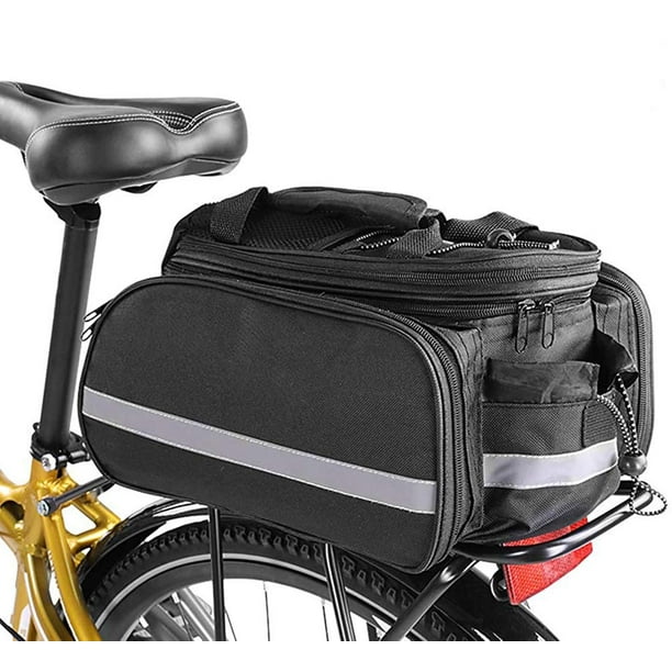 Bolsas para alforjas de bicicleta Bolsa para el asiento trasero Portaequipajes impermeable para bicicletas Bolsa para portaequipajes Bolsas para marcos portátiles Alforjas para bicicletas con chubasqu JFHHH pequeña