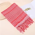 thumbnail image 3 of MOMOJIA Reversible Plaids Shemagh HeadScarf Stylish Fringe Comfortable Shawl For Children, 3 of 13