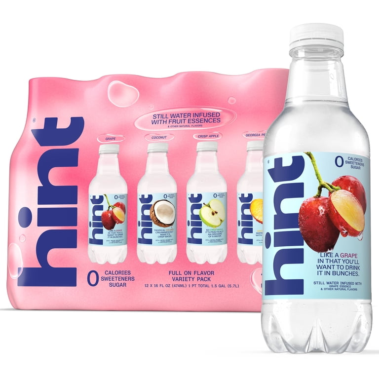 Hint Full On Flavor Variety Pack, 16 fl oz, 12 Plastic Bottles photo 1