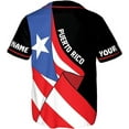 thumbnail image 3 of Lotusprinthandmade Personalized Name & Number Sports Puerto Rico Baseball Jersey XS-5XL Multicolor, 3 of 5