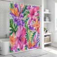 thumbnail image 6 of Watercolor Wildflowers Bathroom Shower Curtains with 12 Hooks Polyester Waterproof Shower Curtain for Stalls and Bathtubs Summer Botanical Tropical Plants Decorative Bathroom Curtain 54x78 Inches, 6 of 9
