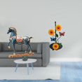 thumbnail image 2 of Escultura De Caballo, Figura Decorativa De Escritorio, Decoración Feng Shui, Estatua De Pie Para Escritorio, Sala De Estar, Estantería, Dispensador De Pañuelos, Estante Vertical, 2 of 8