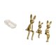 thumbnail image 5 of Elegante bandeja para alimentos y cosméticos con figuras de una familia de conejitos, ideal para del baño, el desayuno, la mesa de la cafet, 5 of 8