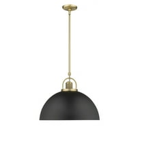 20991-VB/MB Millennium Lighting Artistan - 1 Light Pendant-14.4 Inch Tall and 17.7 Inch Wide-Vintage Brass/Matte Black Finish