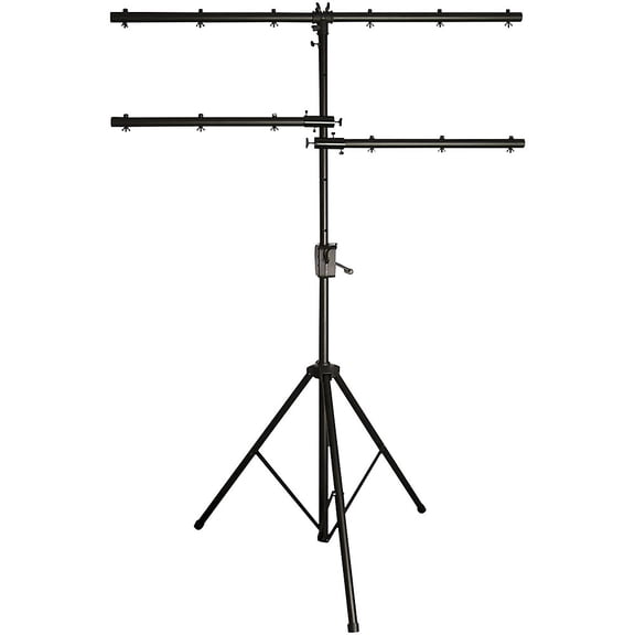 On-Stage LS7805QIK Adjustable Power Crank-Up Lighting Stand with Side Bars
