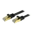 thumbnail image 4 of StarTech 7ft CAT6a Ethernet Cable - 10 Gigabit Shielded Snagless RJ45 100W PoE Patch Cord - 10GbE STP Network Cable with Strain Relief - Black - UL, TIA (C6ASPAT7BK), 4 of 8