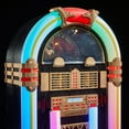 thumbnail image 4 of Arkrocket x Elvis Presley Jukebox Saturn V Full Size Bluetooth Vinyl Record Jukebox CD Player Vintage Radio Retro Turntable Classic Jukebox with Black Stand (Elvis Saturn V + Stand - Black), 4 of 7