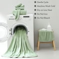 thumbnail image 6 of Jessy Home 2 Pack-16"x31" Pale Green Hand Towels Set Ultra Soft 200 GSM Hand Towel Set, 6 of 8