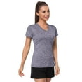 thumbnail image 4 of T Shirts For Women Women V Neck Short Sleeve Moisture Wicking Athletic Shirts Sport Activewear Top, 4 of 6