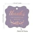 thumbnail image 7 of Inkdotpot Thanks For Celebrating With Us Bridal Shower-Baby Shower-Retirement-Wedding-Birthday Bottle Tag Real Rose Gold Foil Favor Bracket Shape Hang Tags Pack Of 100, 7 of 7