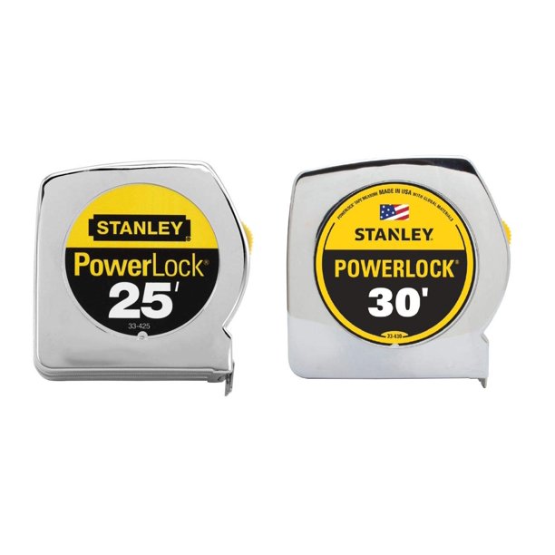 Paquete combinado de cinta métrica Stanley Powerlock de 7 y 9 m