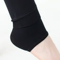 thumbnail image 5 of Lovskoo 2024 Fleece Lined Leggings Women Winter Warm Trendy Solid Color Plush Thermal Tight Pants Black, 5 of 9