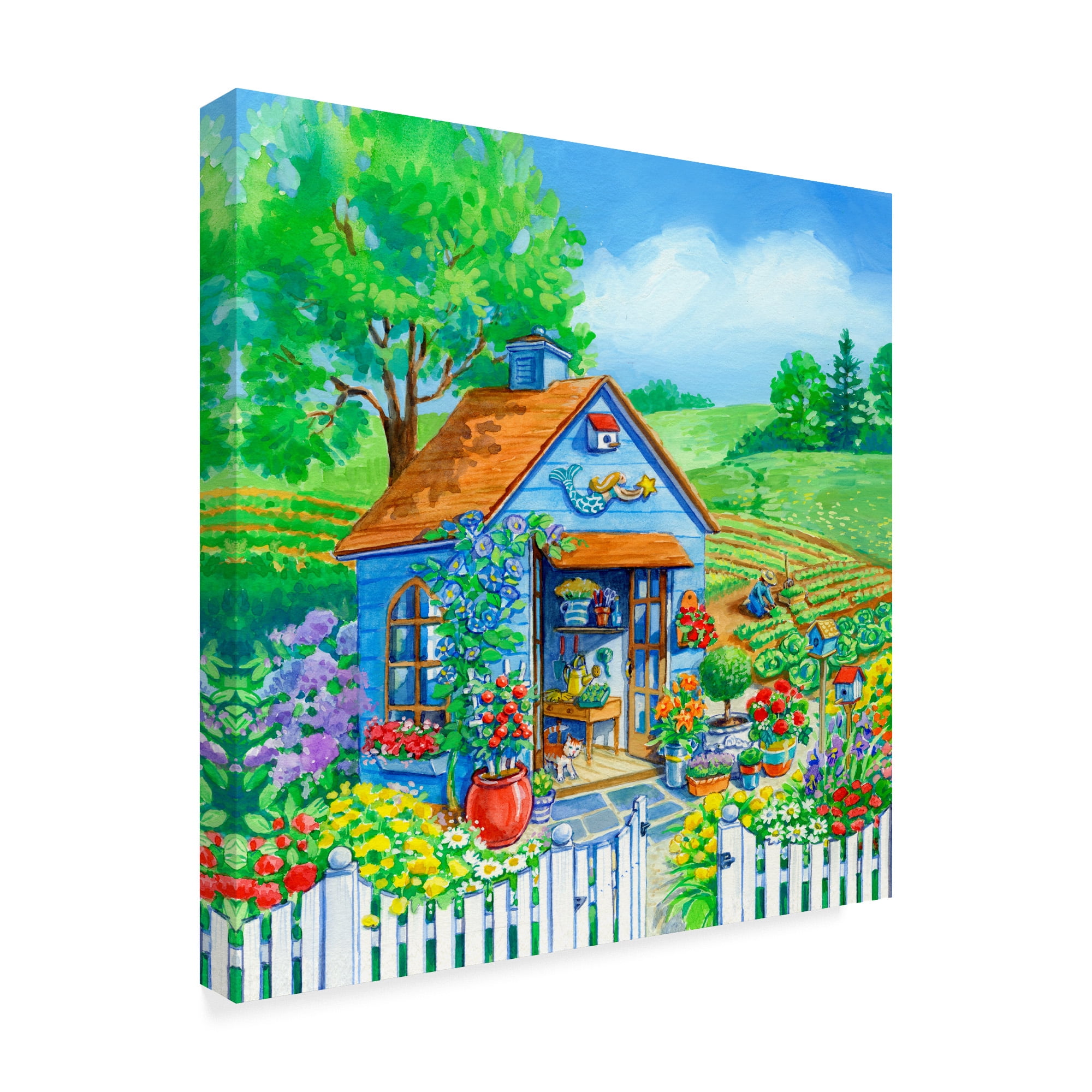 Trademark Fine Art 'Garden Shed 1' Canvas Art by Geraldine Aikman