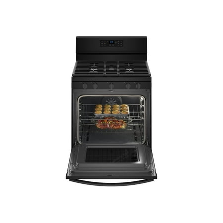 Whirlpool - 5.0 Cu. Ft. Self-Cleaning Freestanding Gas Convection Range - Black