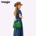 thumbnail image 7 of Wrangler Western Women Crossbody Bucket Purse Large Leather Shoulder Bag with Adjustable Strap, Green, 7 of 7