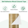 thumbnail image 4 of Uxcell 1-Roll Wood Grain Repair Tape, 2.24inch x 15ft Self-Adhesive Wood Floor Tape, Realistic Textured Repair [Brown Oak], 4 of 7