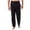 A-Black, variant on Men's Wide Leg Pants Elastic Waist Breathable Soft Full Length Pants Lounging At Home