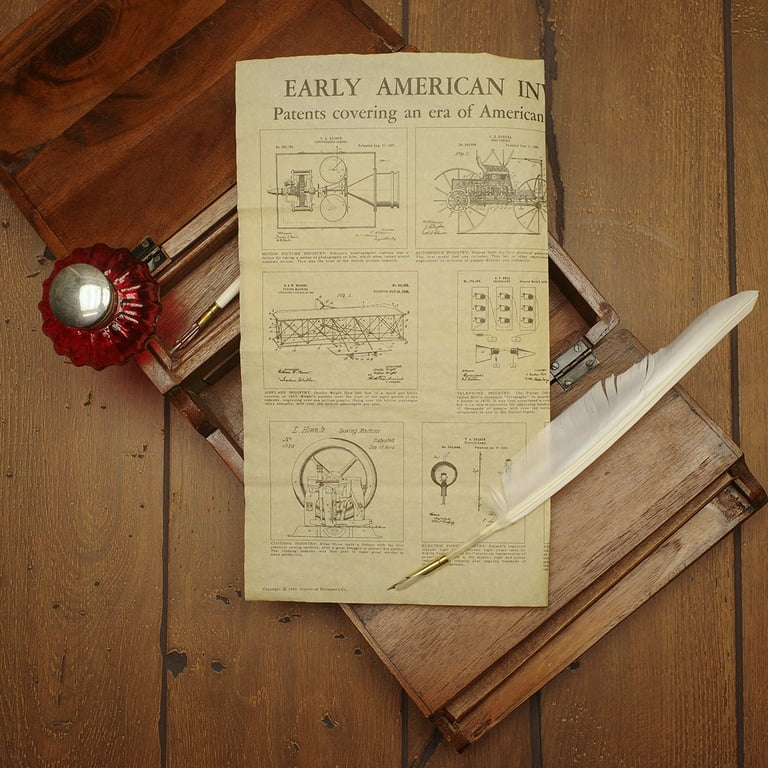 Early Invention Parchment Paper Poster Industrial Revolution Home Decor Wall Art Early Invention Parchment Paper Poster Industrial Revolution Home Decor Wall Art