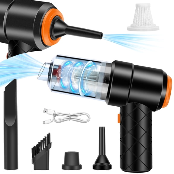 JENABOM Wireless Handheld Vacuum Cleaner, 4 in 1 Portable Car Vacuum 5000PA Power Mini Cordless Vacuum Cleaner Blow & Suction for Home, Office, PC, Pets