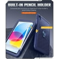 thumbnail image 6 of MoKo Case for iPad (A16) 11th/10th Generation Case 2025/2022, Full Body Protective Cover, Built-in Screen Protector and Kickstand for iPad 11/10.9 Inch,Navy Blue, 6 of 8
