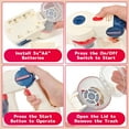 thumbnail image 6 of Kids Cleaning Toy Set - Kids Vacuum Toy Vacuum Toy That Works, Ride on Floor Cleaner for Kids with 3 In 1 Mode LED Light, Kids Pretend Role Play Gift, 6 of 7