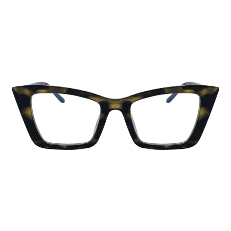 TWELVE Blue Light Blocking Glasses - UV & Bluelight Filtering, Anti-Glare, for Computer and Gaming, Reduce Digital Eye Strain, Non-Prescription, Trendy Cat-Eye Frame, Tortoise - Vivian Collection