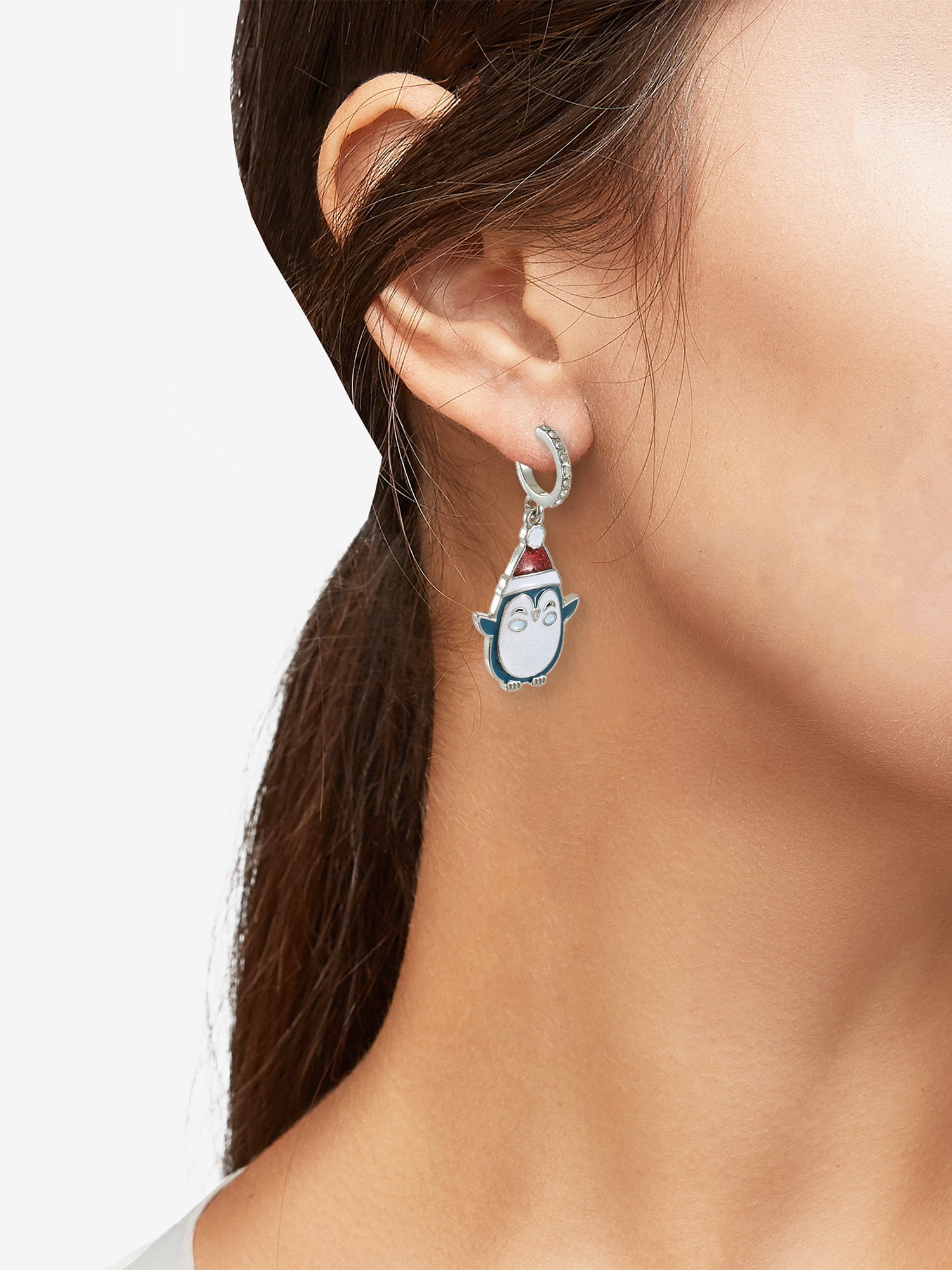 Holiday Time Penguin Earrings, 1 Pair