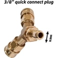 thumbnail image 4 of Pressure Washer Tee 3/8 Inch Fitting Splitter Coupler Quick Connect Two Gun to One Power Washer 4.0 GPM Accessories Yellow, 4 of 5