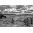 thumbnail image 2 of Frank, Jacob W. 32x23 Black Ornate Wood Framed with Double Matting Museum Art Print Titled - Hayden Valley and Yellowstone River, Yellowstone National Park, 2 of 4