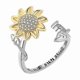 thumbnail image 1 of Anti Anxiety Fidt Ring Flower Stress Relief Ring Spinner Ring, 1 of 5