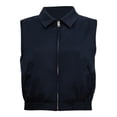 thumbnail image 1 of Chaleco George para Mujer, Cuello Camisero Marino Talla G, 1 of 4