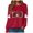 Red_1, variant on Godom Halloween Sweatshirts for Women Pumpkin Graphic Crewneck Long Sleeve Tops Casual Loose Pullover Shirts 2025 Clothes