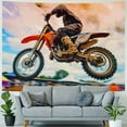 thumbnail image 4 of BCIIG  Motocross Dirt Bike Tapestry Wall Art Wall Hanging, Motorcycle Motorsport Dirt Bike Recreation Sports Decorations Tapestry for Man Guys Boys Bedroom, Home Wall Tapestries, 4 of 6