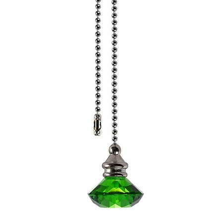 

Nordic Diamond Shape Retro Crystal Hanging Fan Lamp Switch Pendant Home Decor