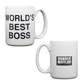 The Office Dunder Mifflin World's Best Boss Coffee (Best Gift For Boss Farewell)